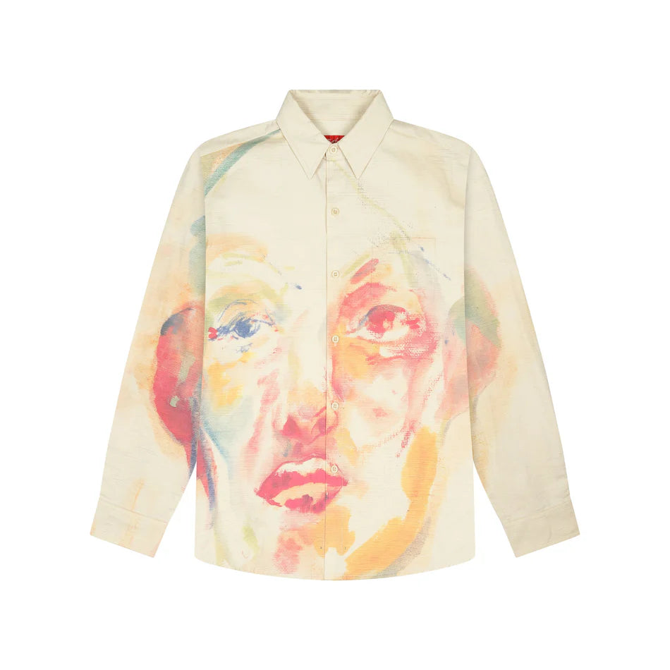 Painted Face Button Up Shirt