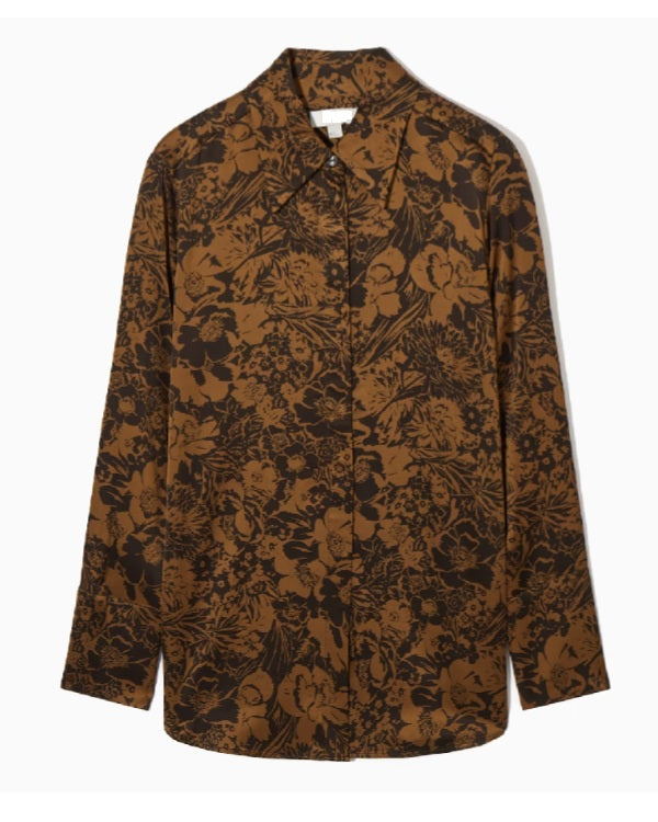 House Of Payne S13E19 Mirandas Black Floral Print Shirt