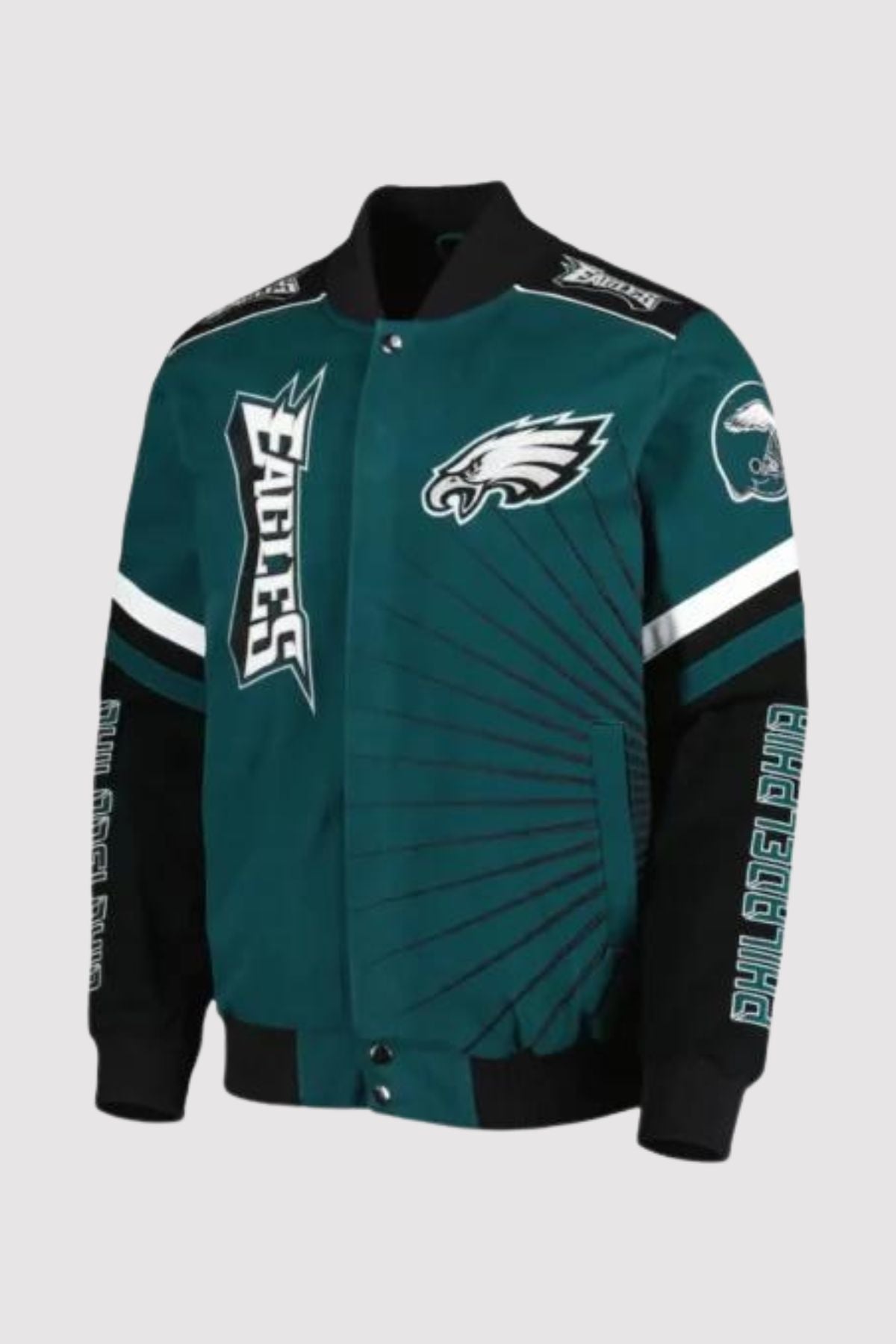 Tatum Bode Philadelphia Eagles Green Varsity Jacket