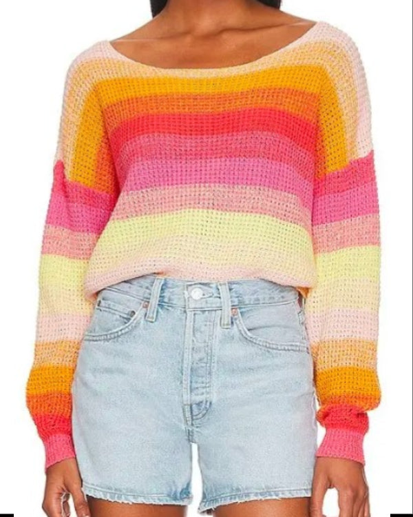 High Potential S01 Kaitlin Olson Striped Sweater