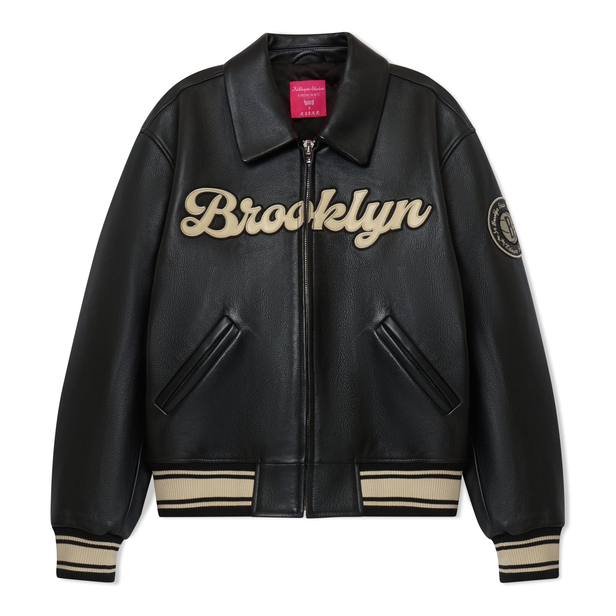 Bero X Kidsuper Leather Varsity Jacket