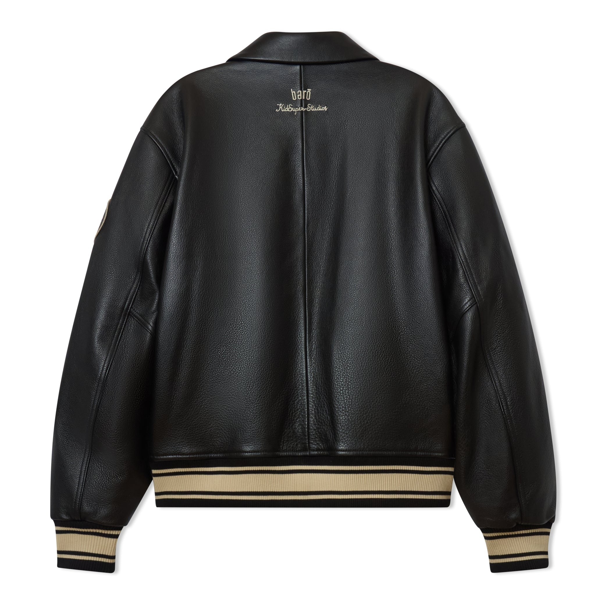 Bero X Kidsuper Leather Varsity Jacket