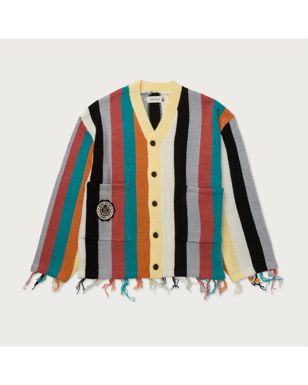 Found S02 Arlen Escarpeta Multi-Color Striped Cardigan