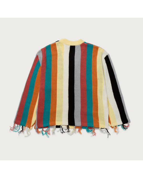 Found S02 Arlen Escarpeta Multi-Color Striped Cardigan