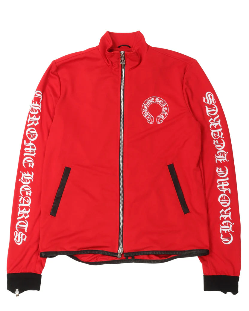 Chrome Hearts Horseshoe Logo Zip Up Track Jacket