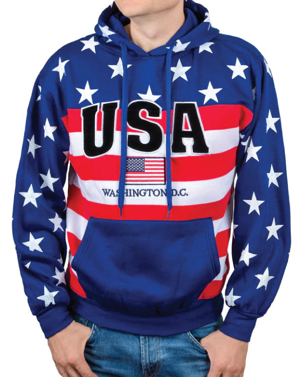 Star And Stripes Usa Hoodie