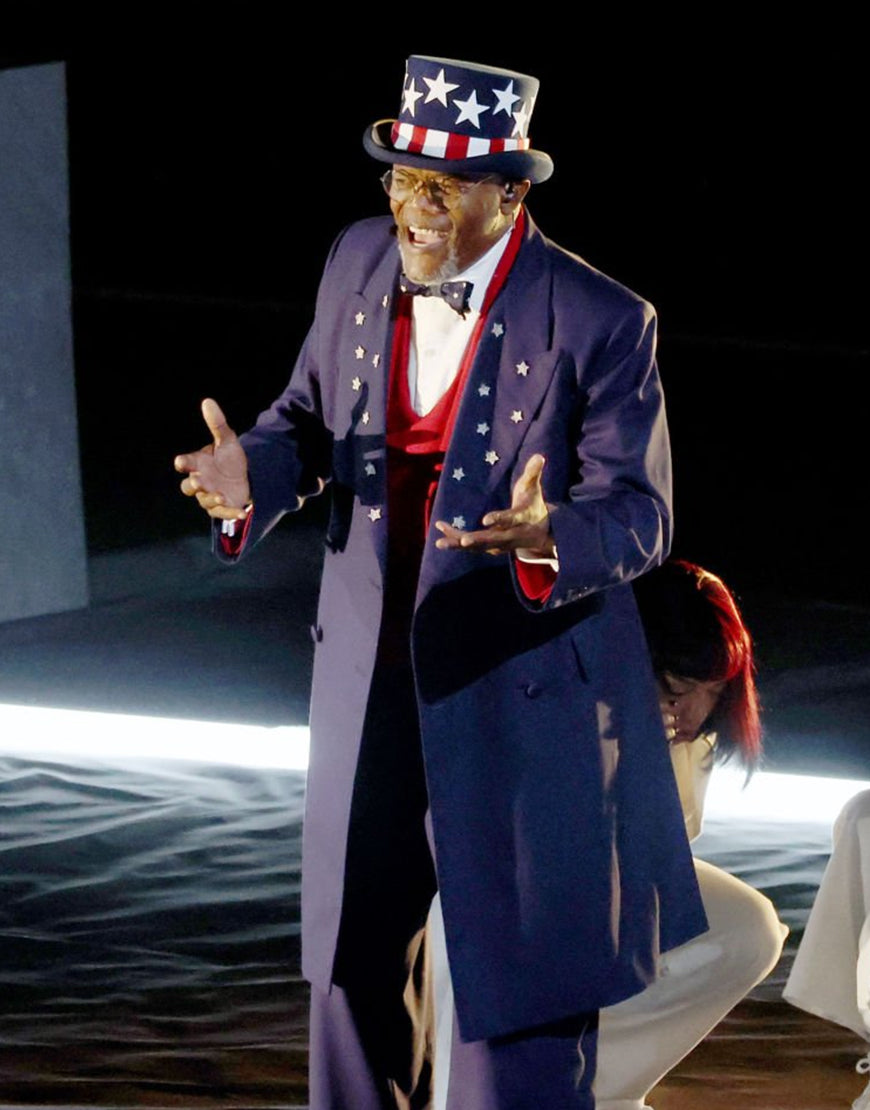 Samuel L. Jackson Super Bowl Halftime Show Coat