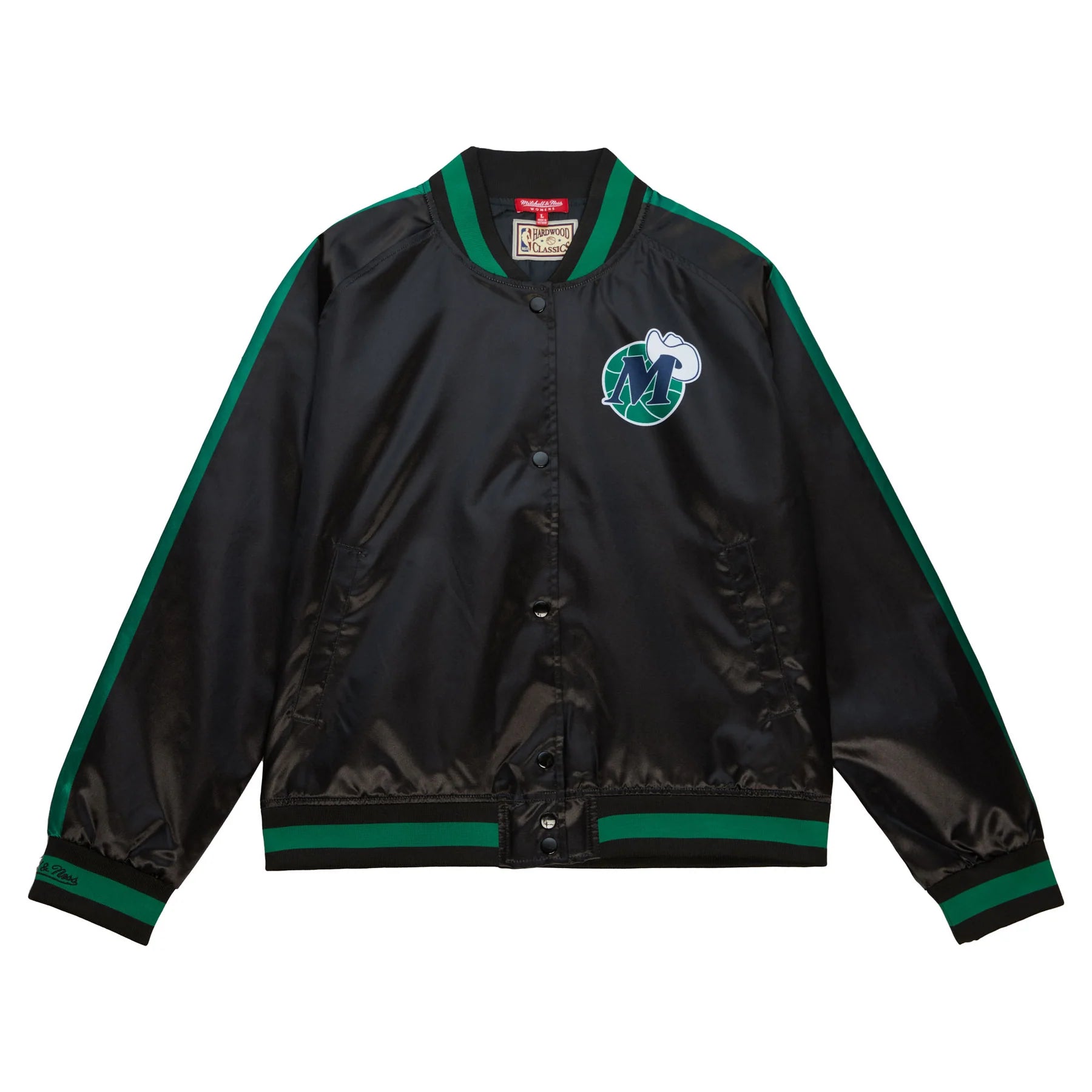 Dallas Mavericks Black  Satin Jacket