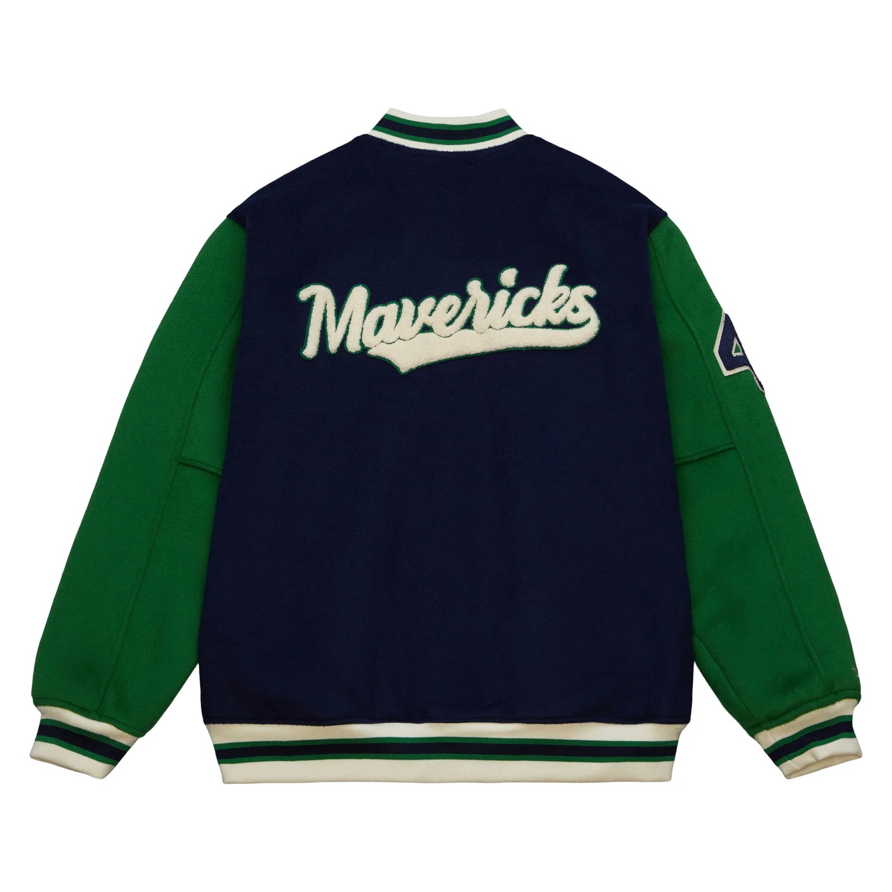 Dallas Mavericks Navy Blue Dirk Varsity Jacket