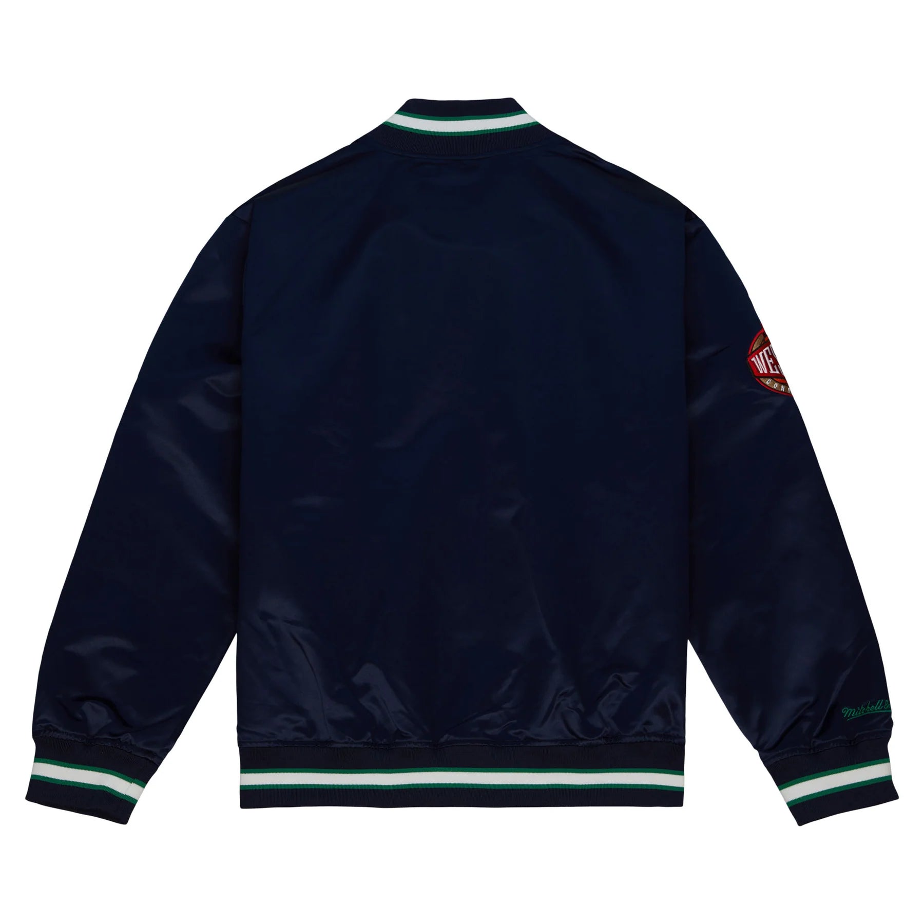 Dallas Mavericks Navy Blue Satin Jacket