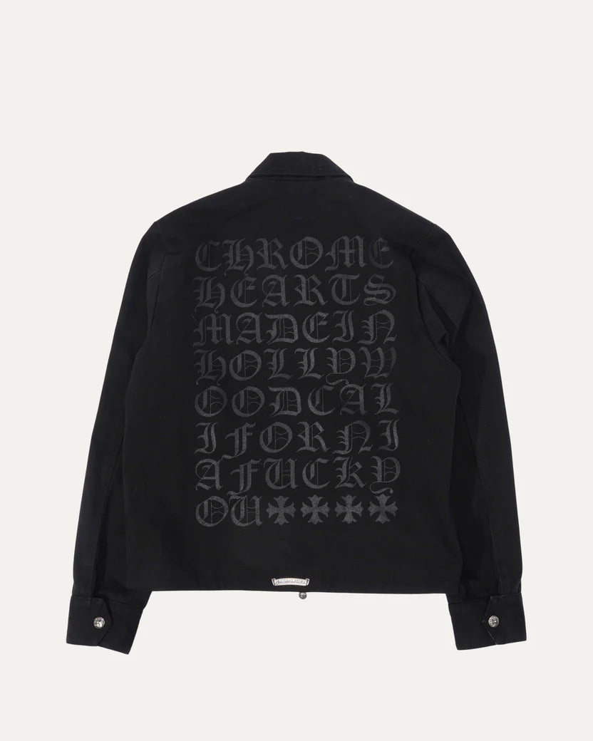 Chrome Hearts Street Meat Zip Up Canvas Jacket