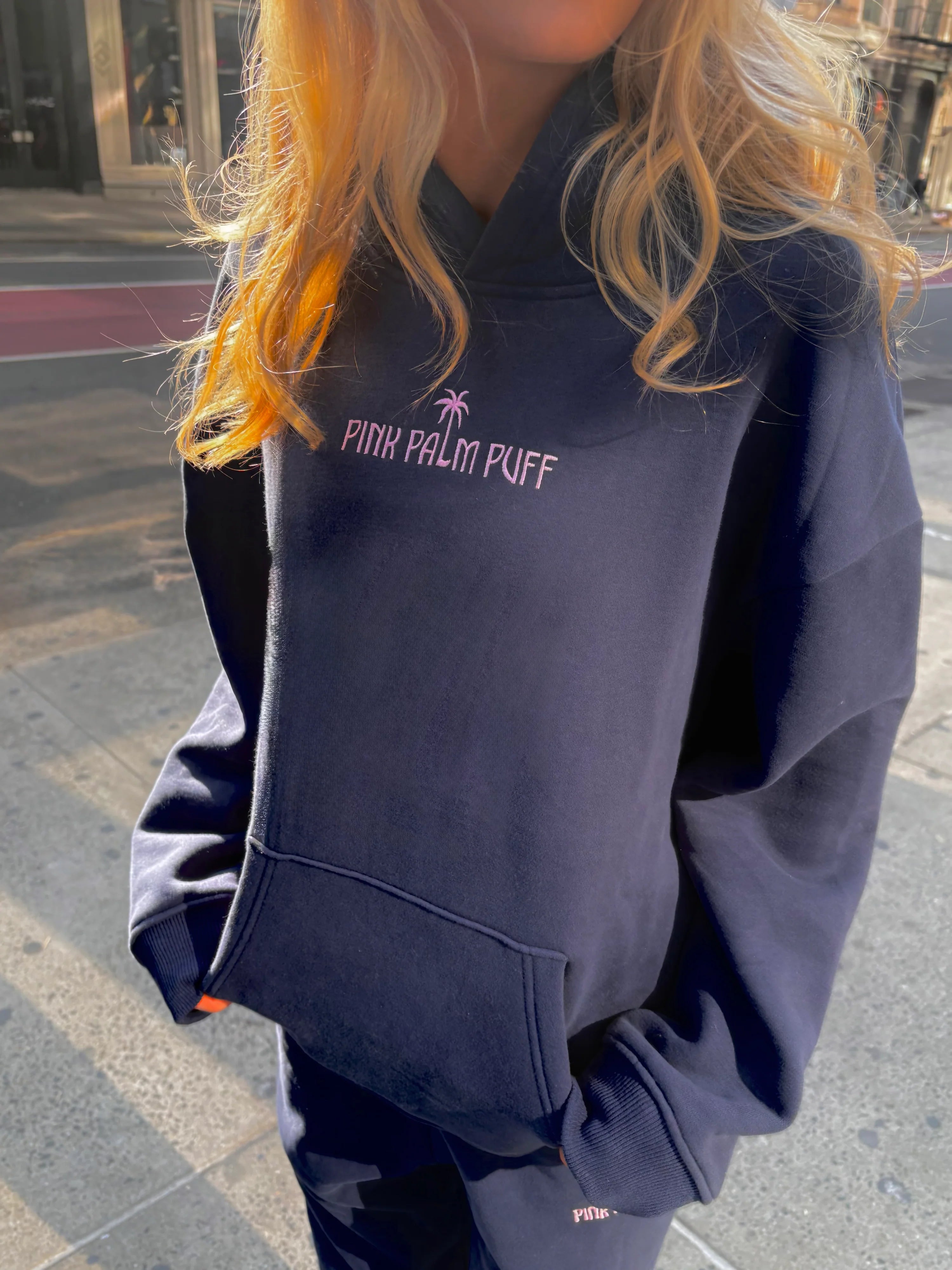 Classic Puff Hoodie in Navy