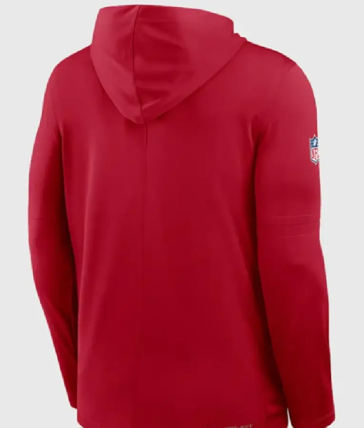 49ers Nike Sideline Performance Long Sleeve Hoodie T-Shirt