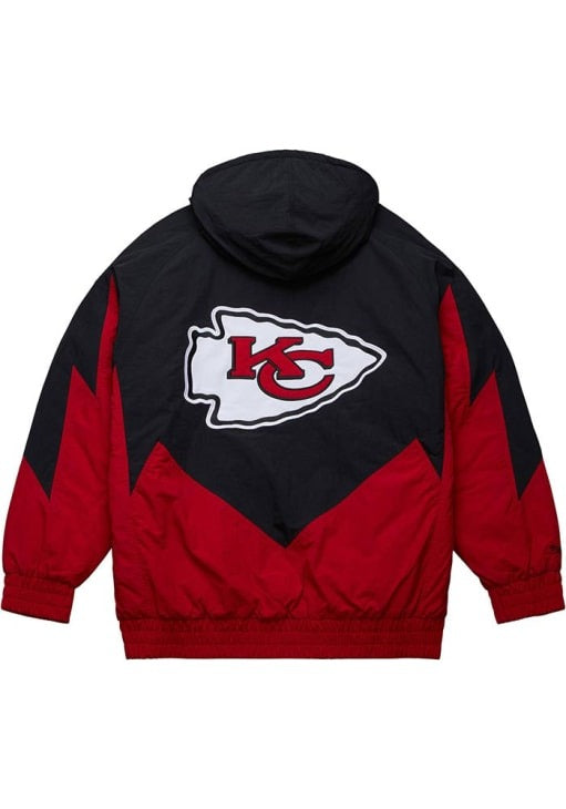 Mitchell And Ness Kansas City Chiefs Mens Black Retro Heavyweight Jacket