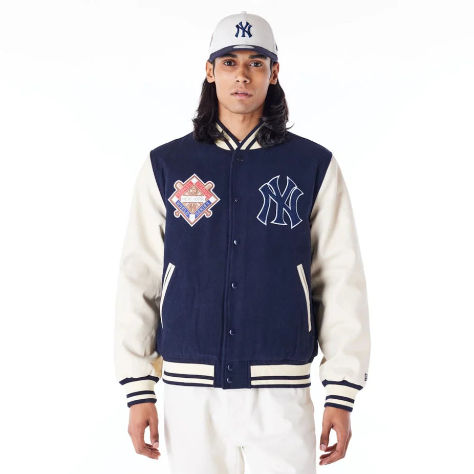 New York Yankees MLB Patch Navy Varsity Jacket