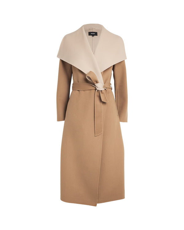 Chicago Med S10 Beige & White Two Tone Wrap Coat