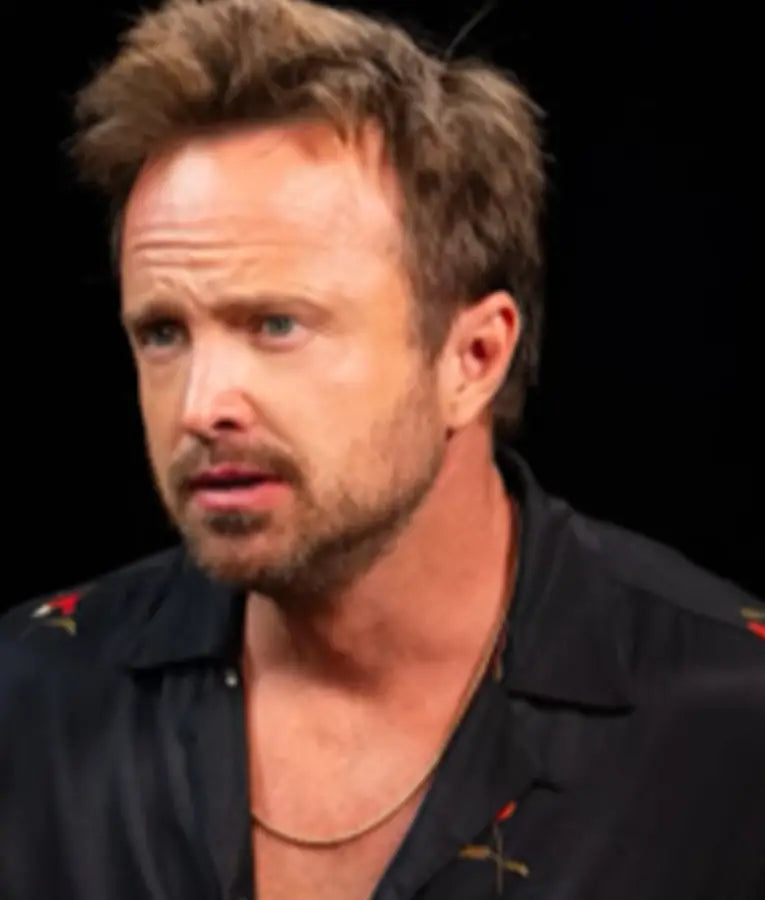 Hot Ones S27 Aaron Paul Red Poppy Flower Printed Shirt