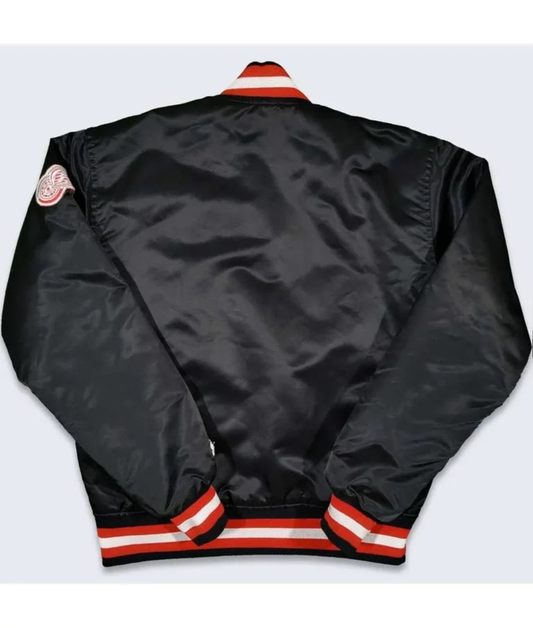 80’s Detroit Red Wings Black Bomber Jacket