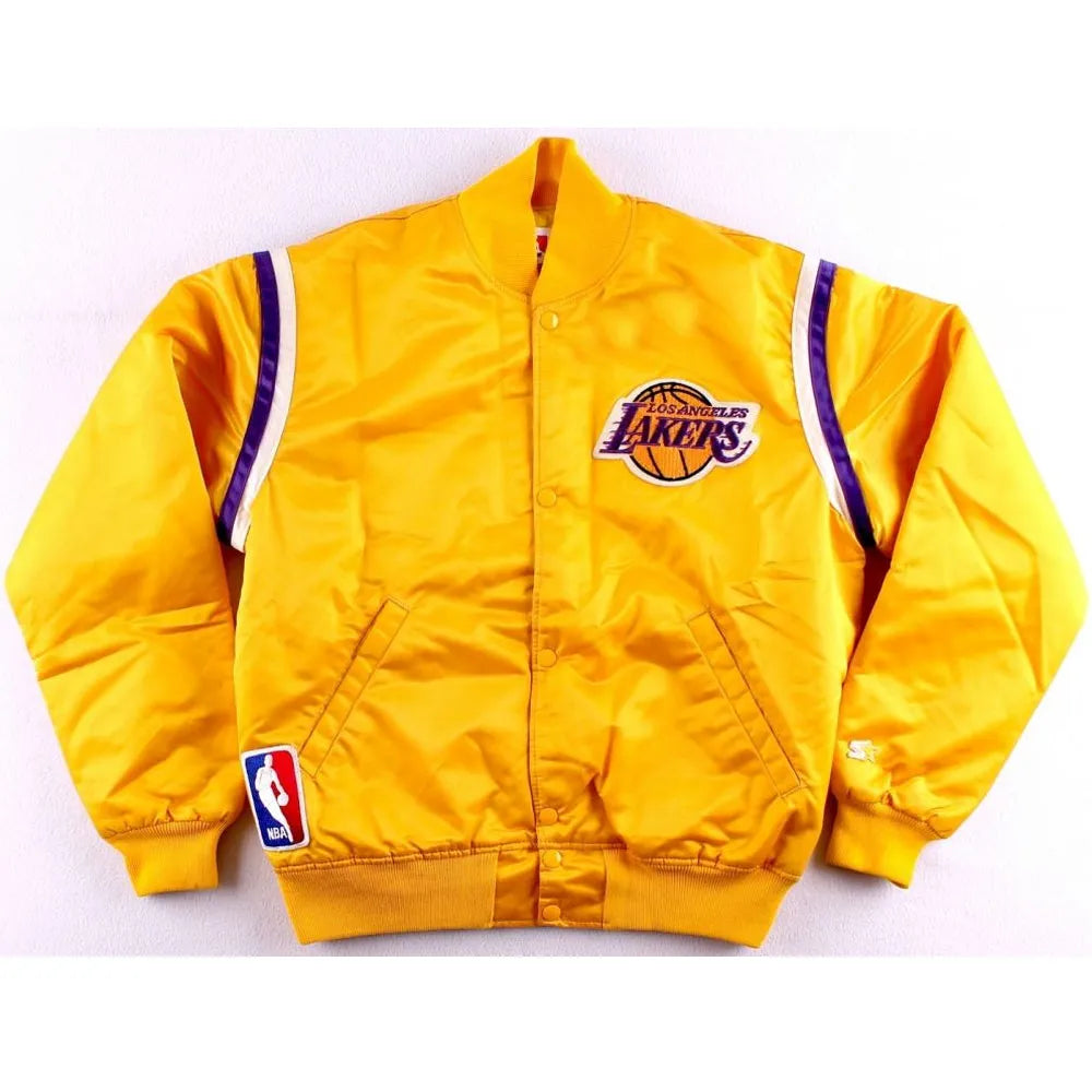 80s Lakers Los Angeles Satin Jacket