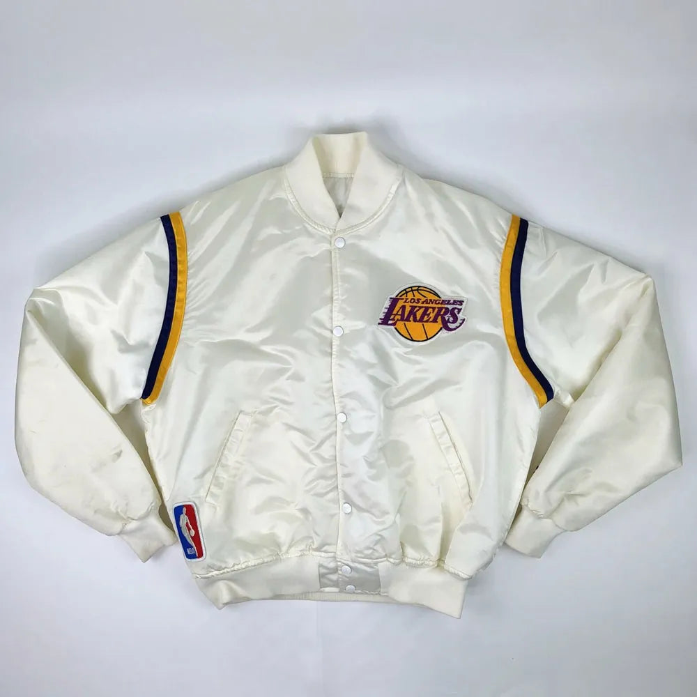 80s Lakers Los Angeles Satin Jacket