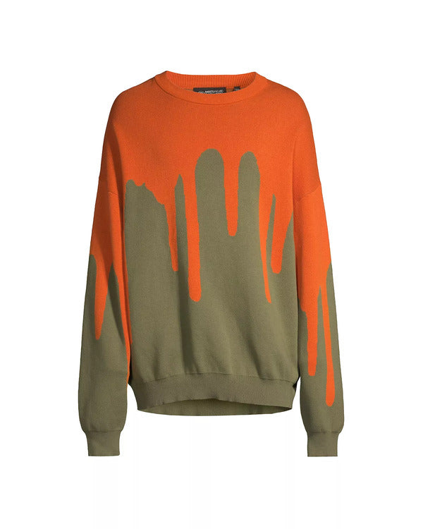 Found S02 Arlen Escarpeta Orange Drip Oversized Sweatshirt
