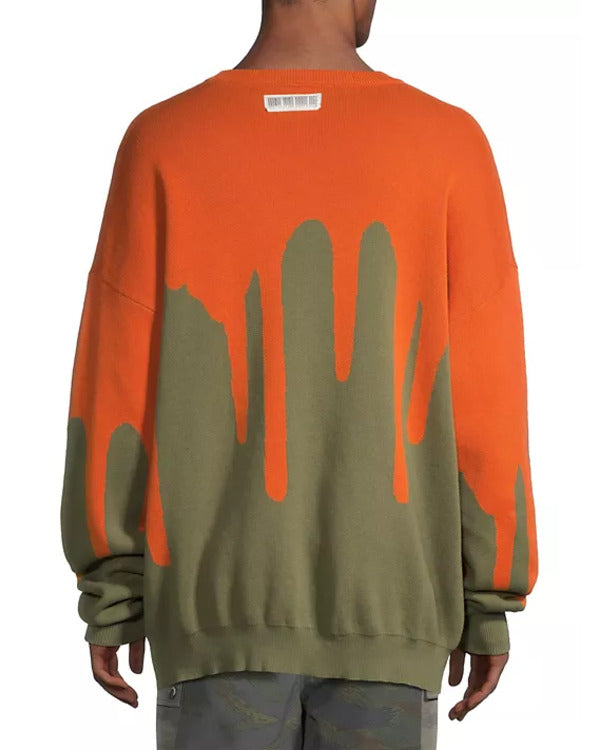 Found S02 Arlen Escarpeta Orange Drip Oversized Sweatshirt