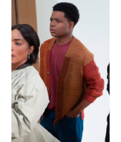 9-1-1 S08 Elijah M. Cooper Color Block Cardigan