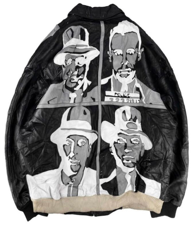 90’s Pelle Pelle Mugshot Mafia Leather Jacket