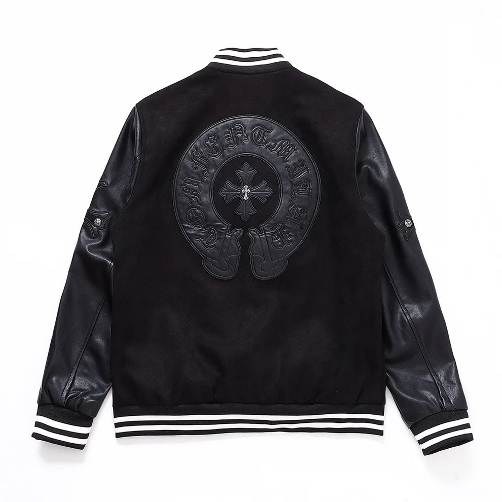 Chrome Hearts varsity blackout jacket