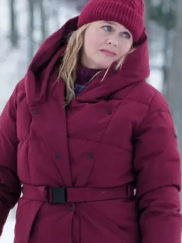 Alicia Silverstone A Merry Little Ex-Mas Hooded Puffer Coat