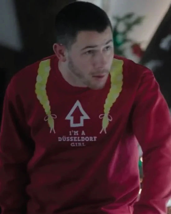 A Very Jonas Christmas Nick Jonas “I’M A Düsseldorf GIRL” Sweatshirt