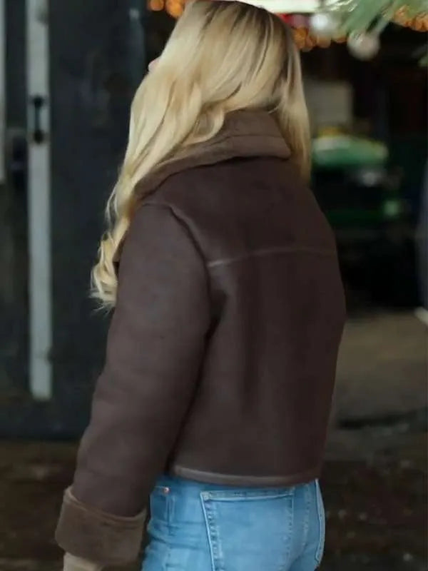 Natalie Hall A Wild West Christmas Shearling Jacket