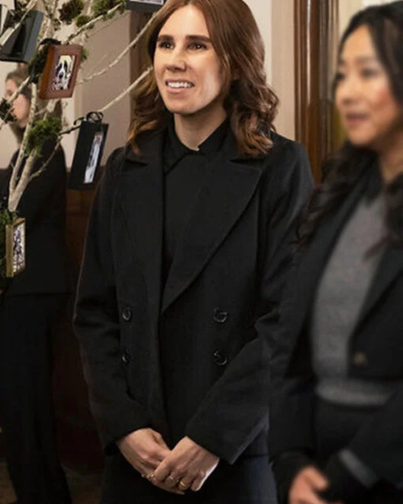 AJTVSeriesLaid2024ZosiaMametBlackWoolPeacoat