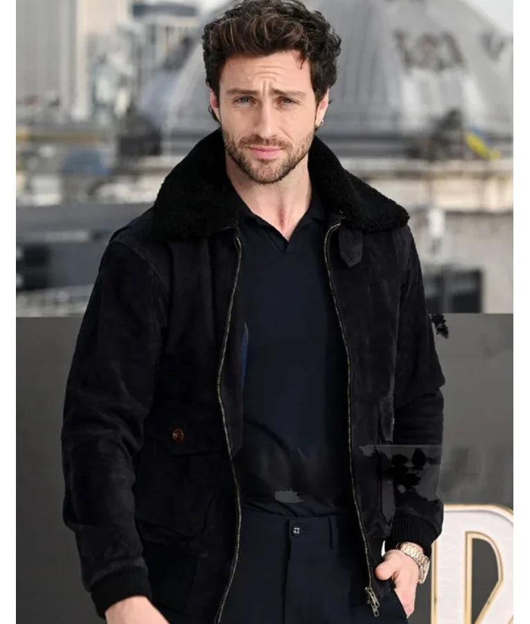 Aaron Taylor Johnson Kraven The Hunter Photocall Jacket