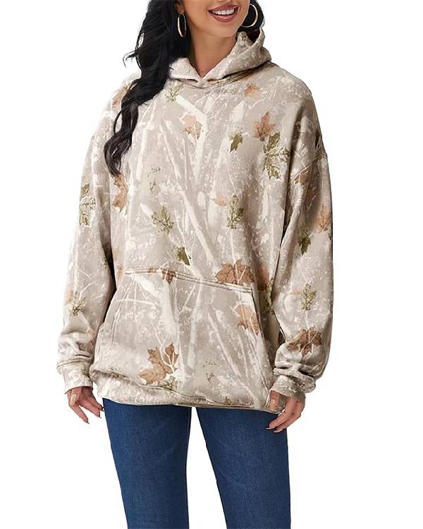 Camo Abercrombie Womens Oversized Hoodie