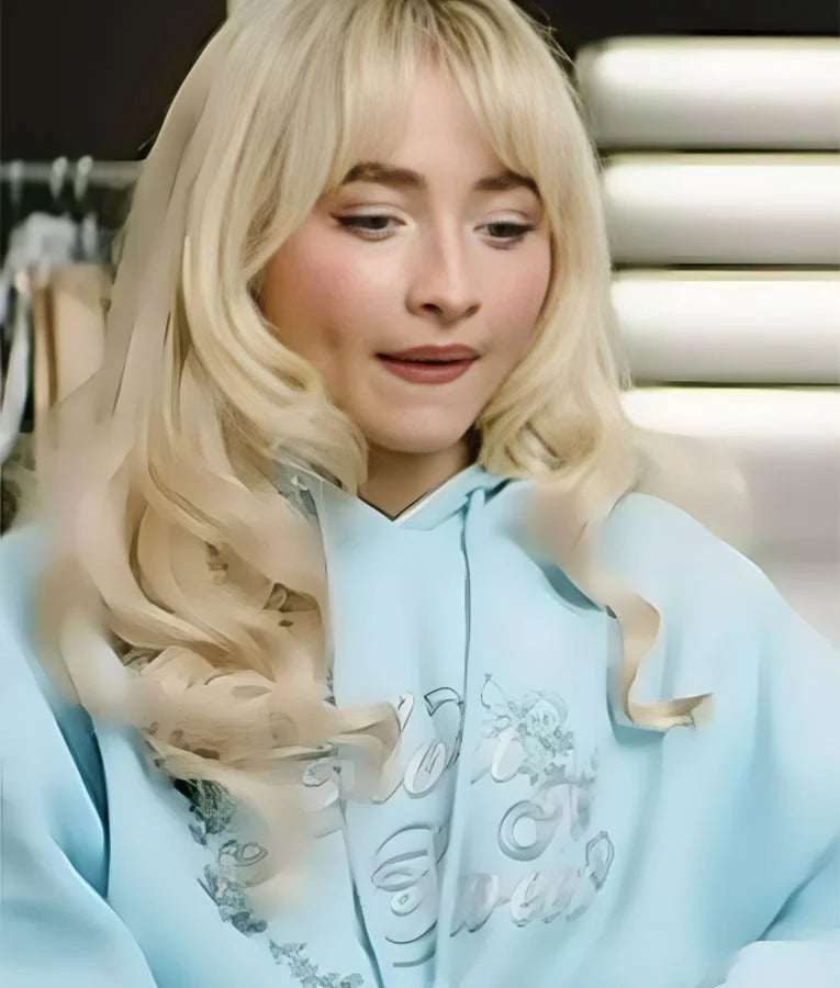 Access Hollywood Sabrina Carpenter Short n’ Sweet Blue Hoodie