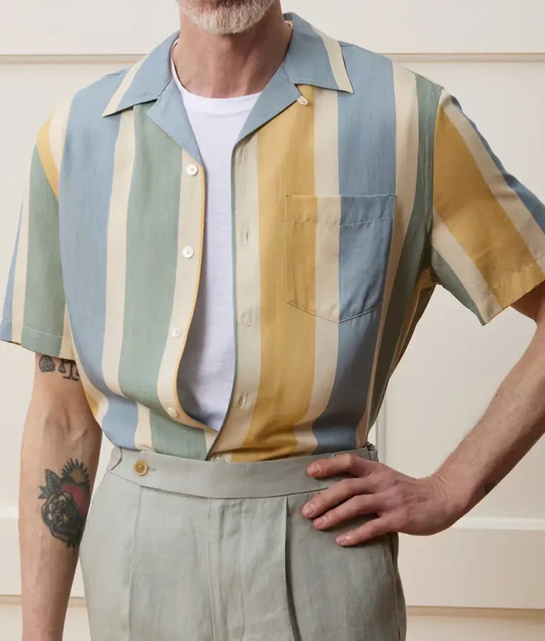 Access Hollywood Scott Evans Striped Shirt