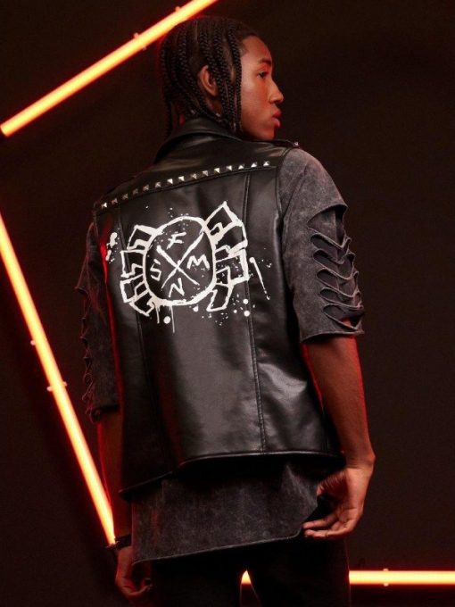 Across The Spider-verse Spider-punk Leather Vest