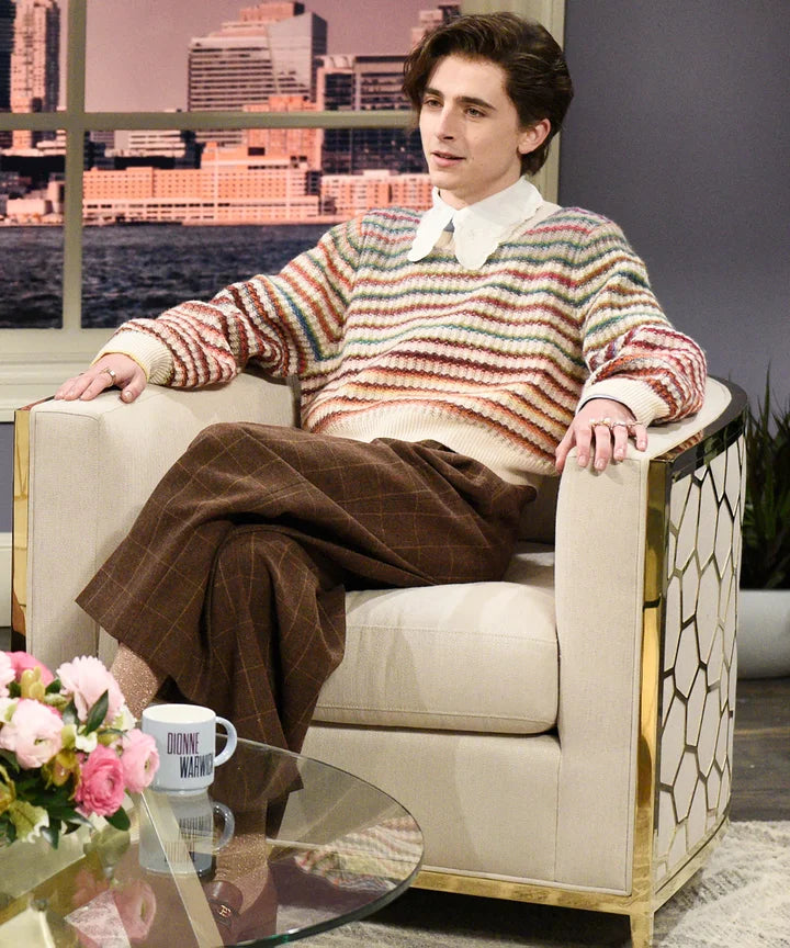 Timothée Chalamet At Saturday Night Sweater