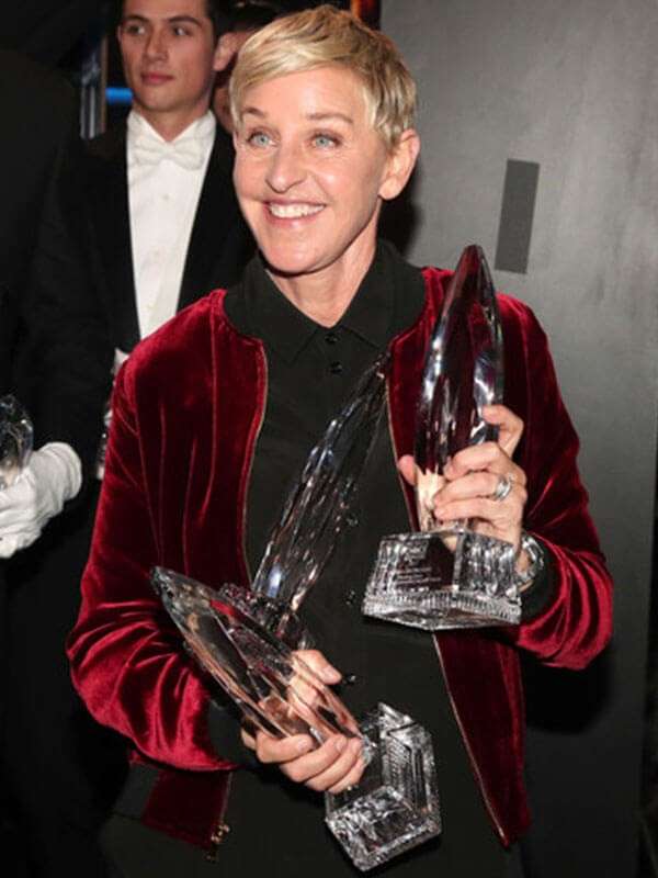 Ellen DeGeneres 43rd Peoples Choice Awards Love Jacket