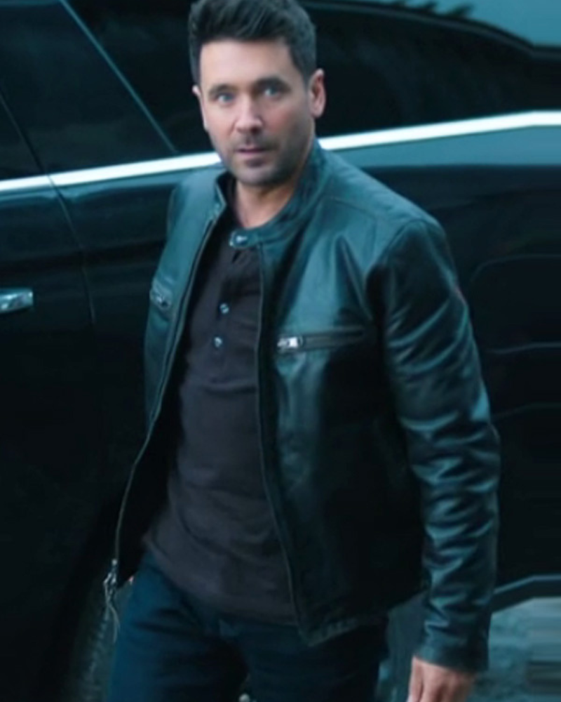 Andrew Mathews Sullivan’s Crossing Black Leather Jacket