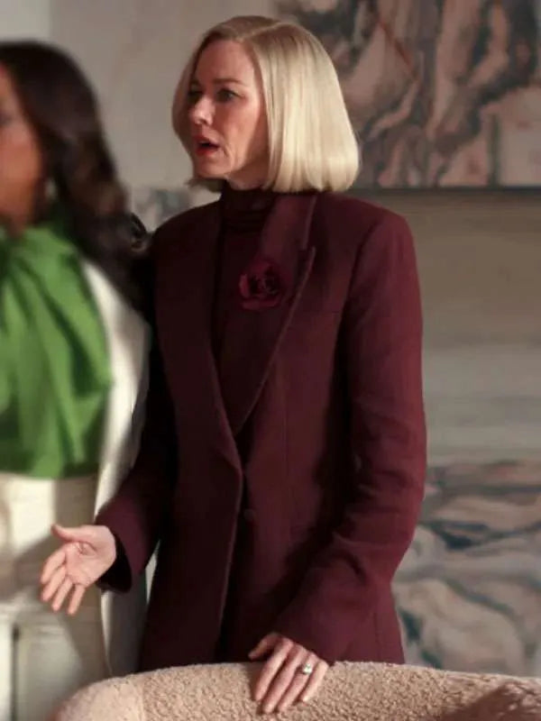 Naomi Watts All’s Fair Maroon Blazer