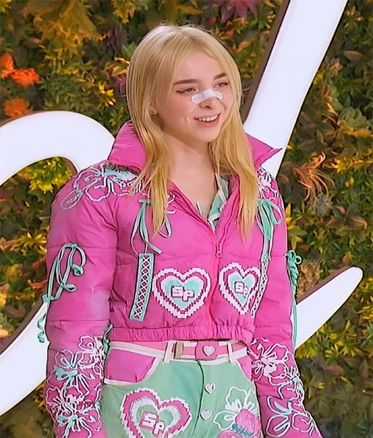 American Idol S23 Sophie Powers Heart Print Jacket