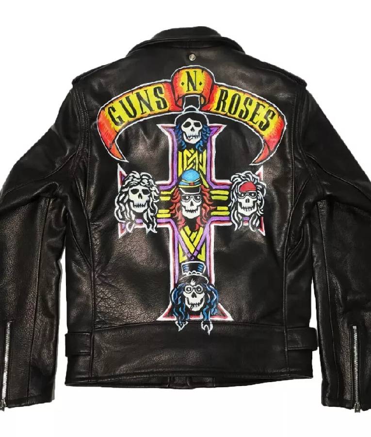 American Idol S23 Carrie Underwood Back Print Leather Jacket