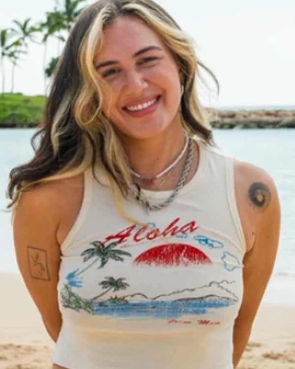 American Idol S23 Kyana Fenene Aloha Tank Top