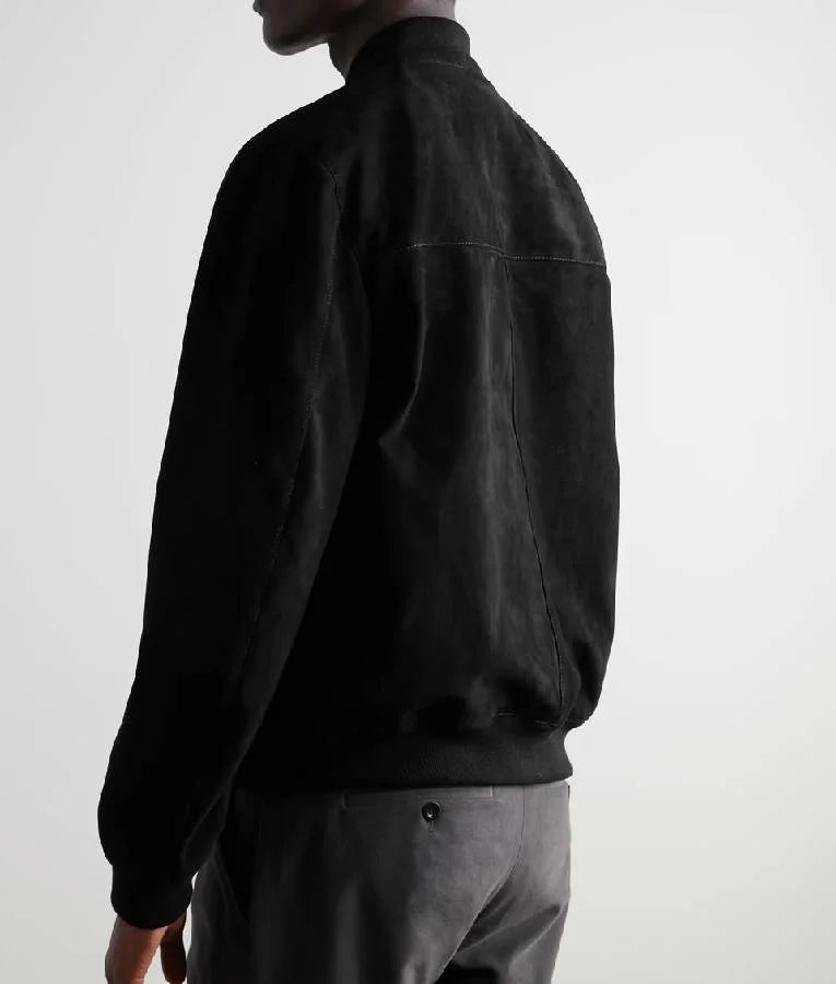 American Idol S23 Ryan Seacrest Suede Bomber Jacket