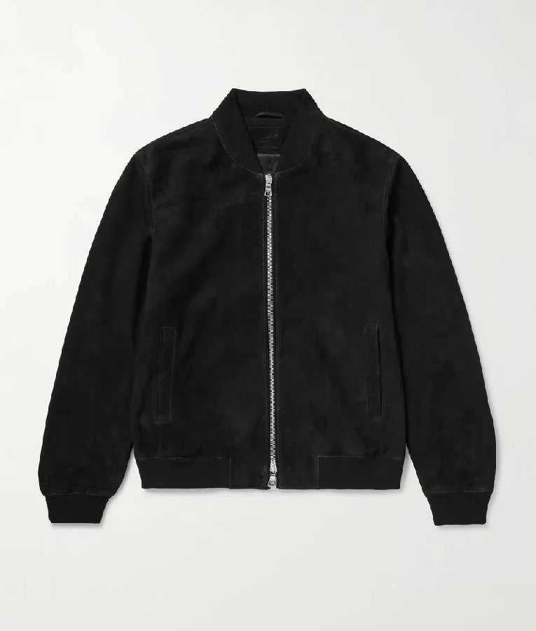 American Idol S23 Ryan Seacrest Suede Bomber Jacket