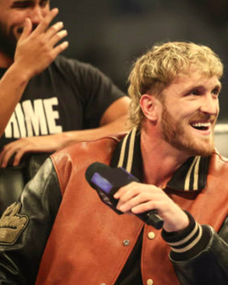 Logan Paul Smackdown Brown Bomber Jacket