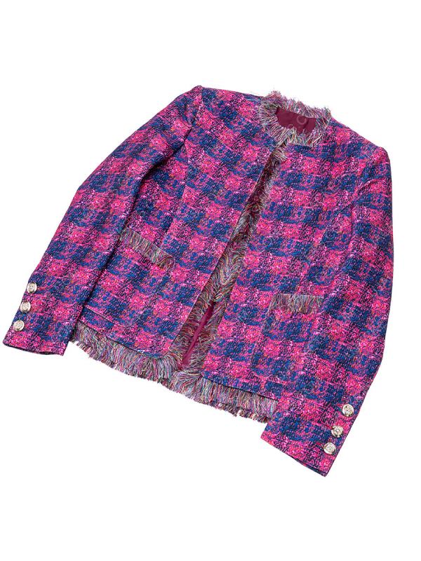 Americas Newsroom 2025 Dana Perino Tweed Check Jacket