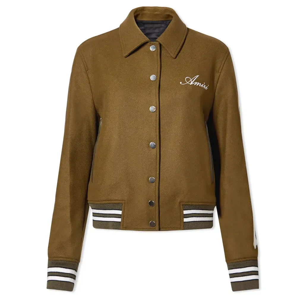 Amiri Bones Letterman Wool Jacket